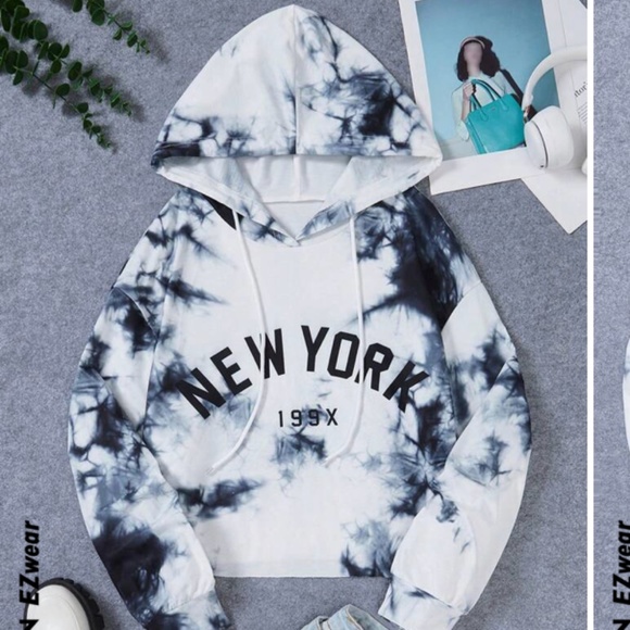 Shein New York crop sweatshirt . Worn a few times - Picture 1 of 9